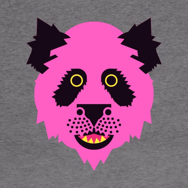 Panda Face Bright pink by AnimalMagic